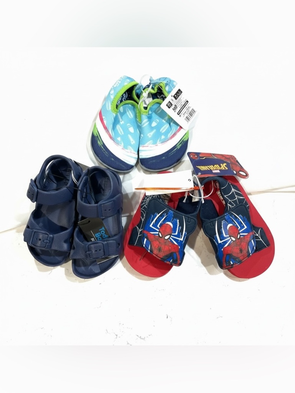 NWT Spiderman Water Shoe Sandal Lot